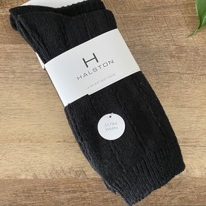 Halston Ultra Soft Boot Socks - BLACK - 2 Pairs